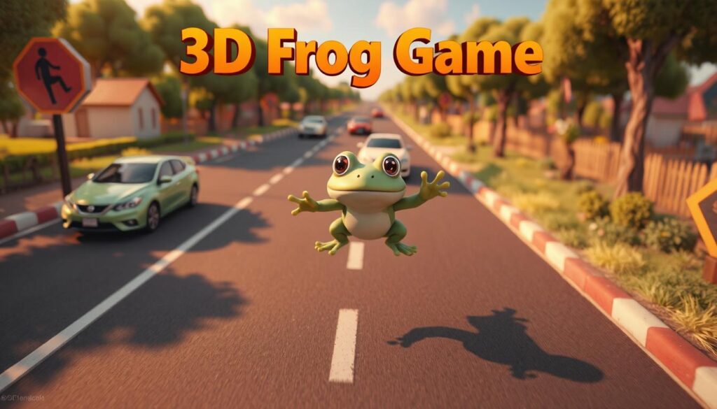 3D Frog Game in Unity Engine with Full Source Code