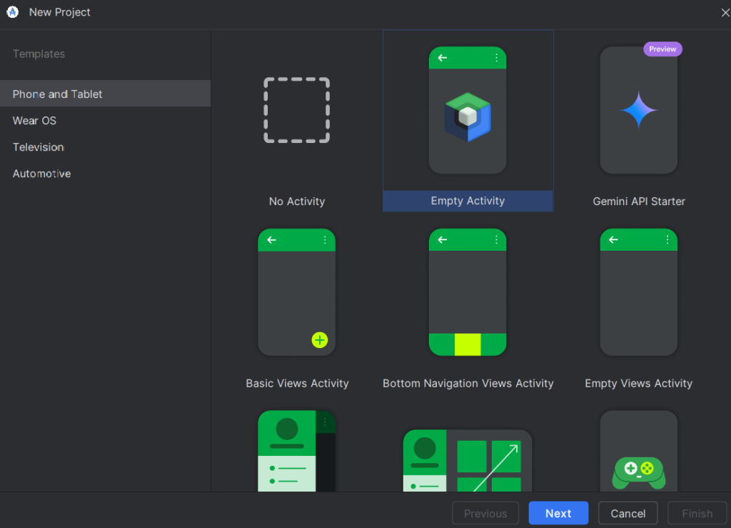 How to Create a New Project in Android Studio
