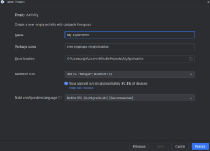 How to Create a New Project in Android Studio