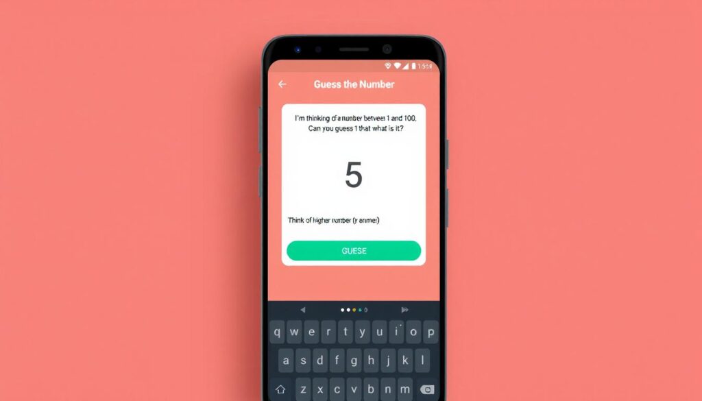 Guessing the Number Game using Android Studio Project